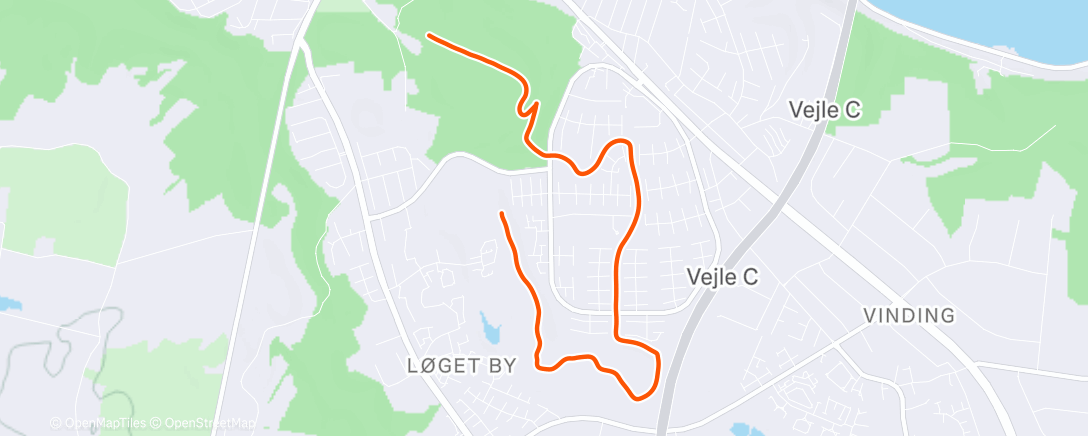 Карта физической активности (Afternoon Run)