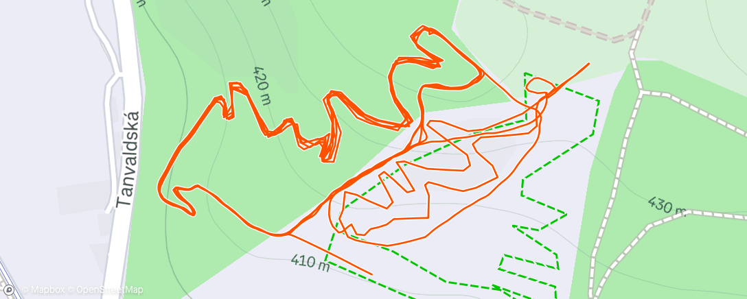 Map of the activity, Evening Mountain Bike Ride