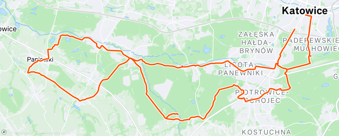 Map of the activity, Afternoon Gravel Ride