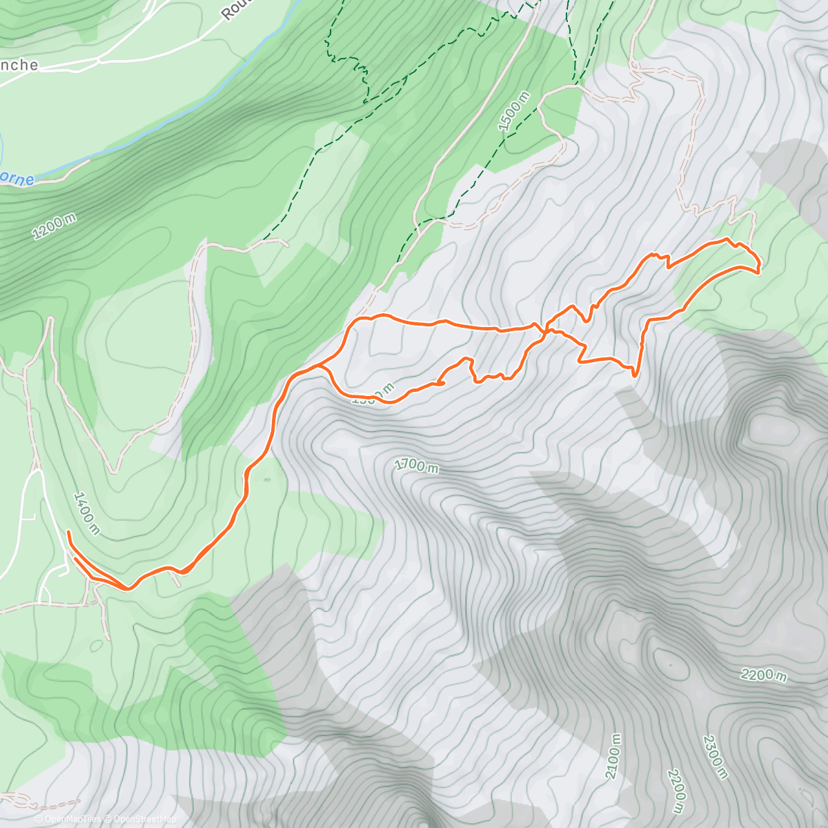 Map of the activity, Ski de rando ❄️