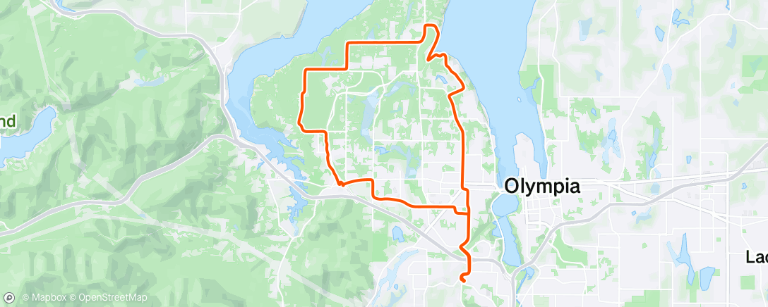 Map of the activity, West Oly