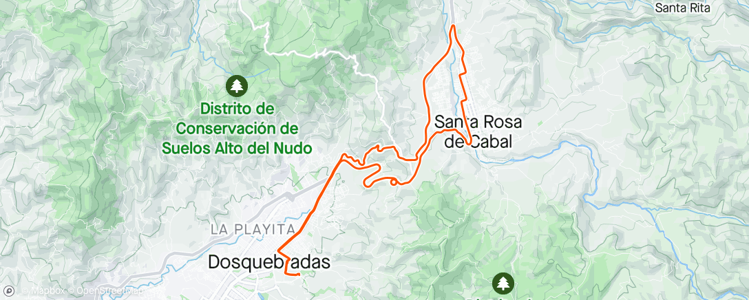 Map of the activity, Sta rosa estadio