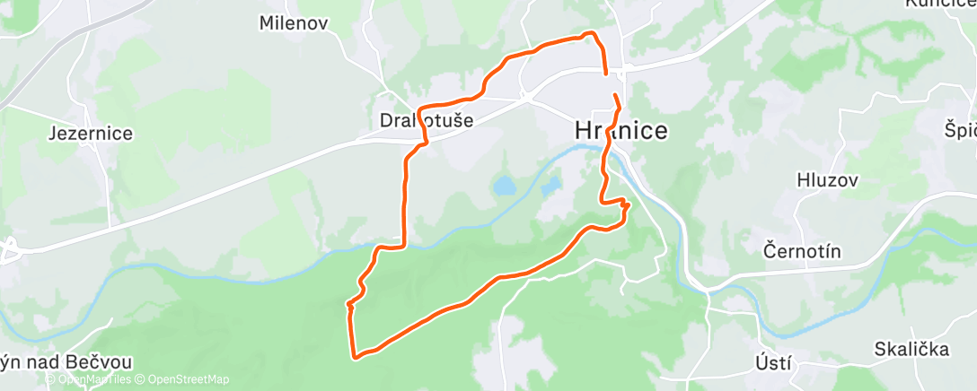 Карта физической активности (Afternoon Long Run)