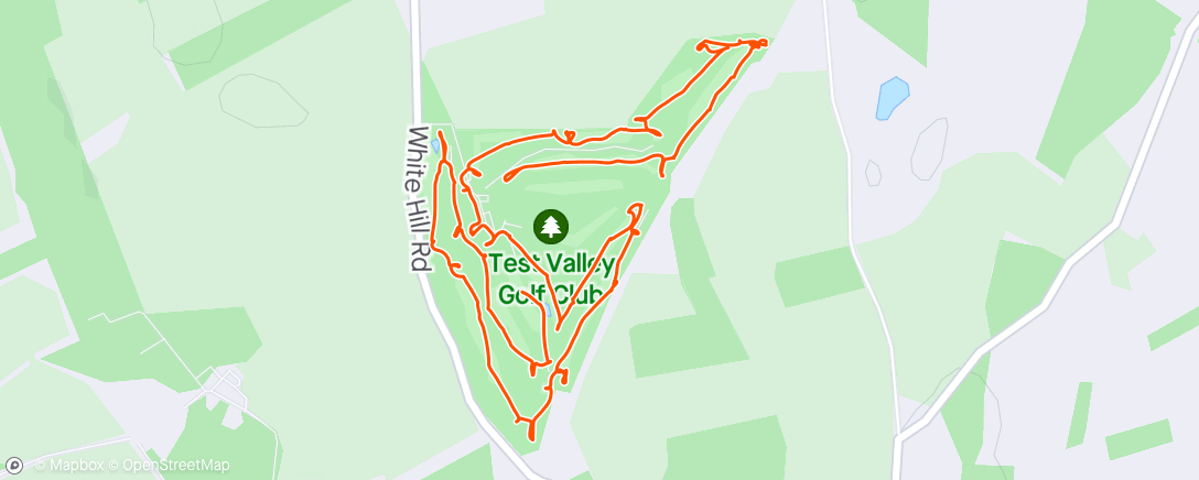 Map of the activity, Morning Golf