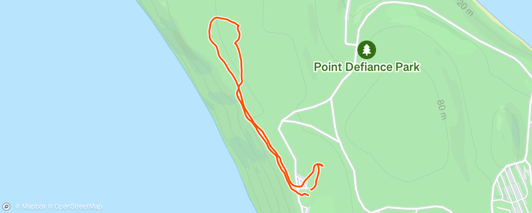 Map of the activity, Morning Walk
