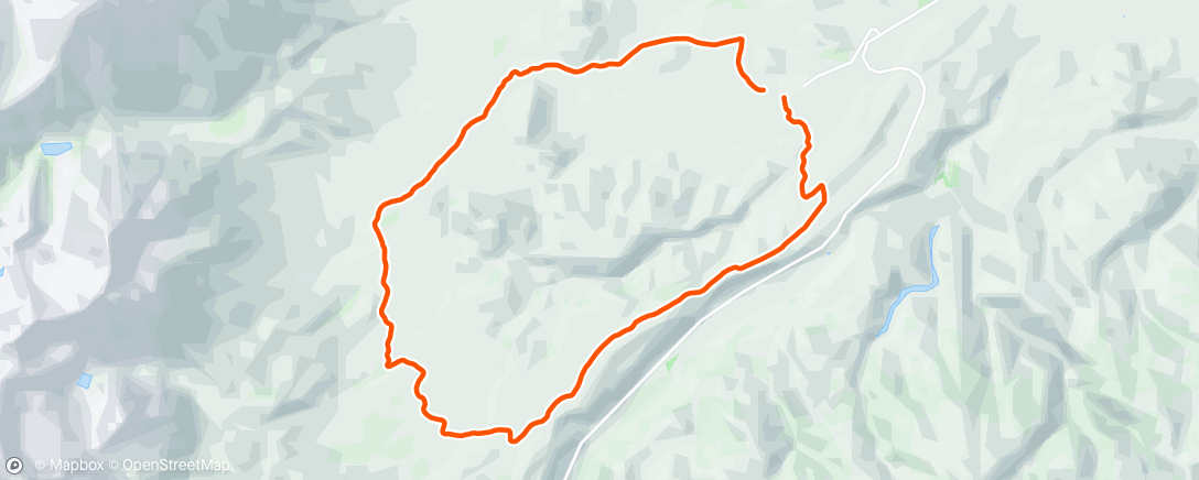 Map of the activity, Morning Trail Run