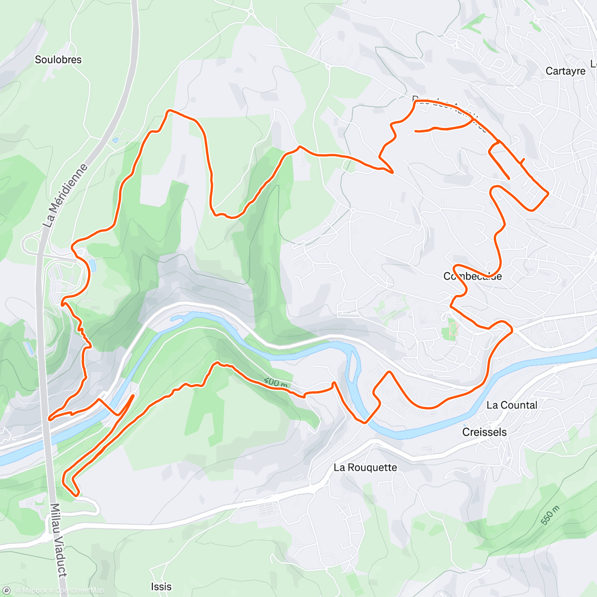 Mapa de la actividad (Sortie VTT le matin)