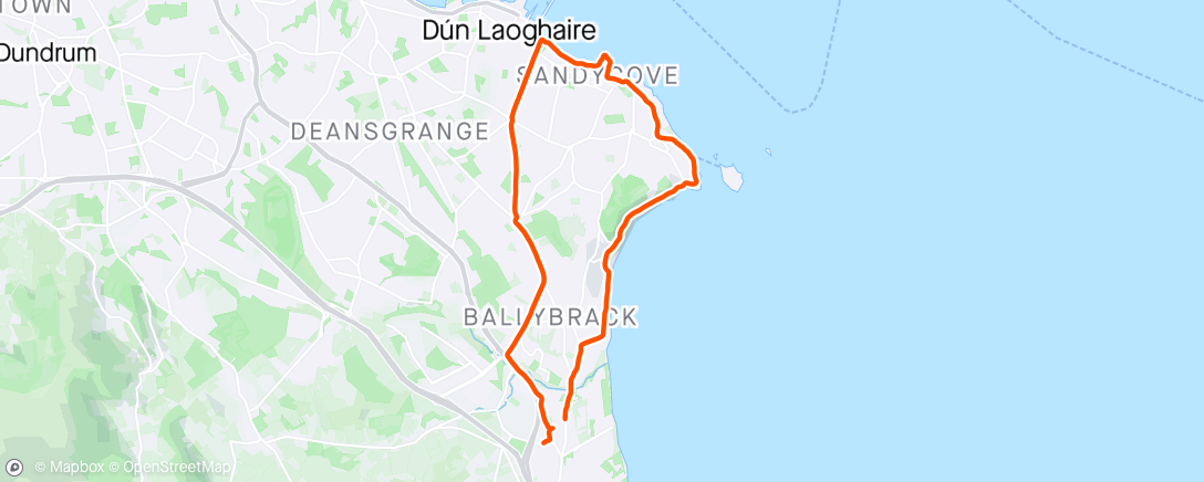 Map of the activity, Loved this run >> sunny days … vico road .. glorious out
