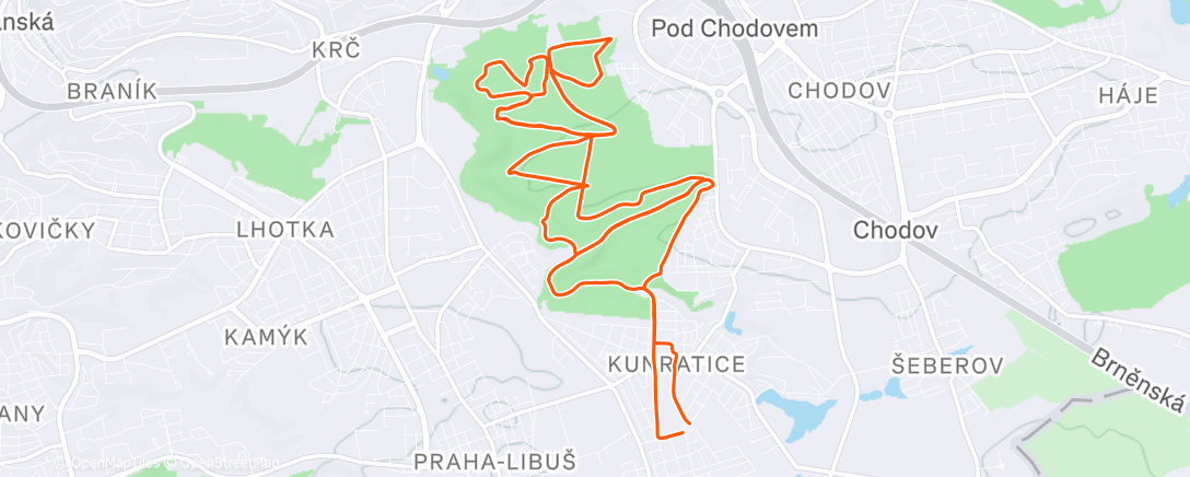 Map of the activity, Cyklostandardka