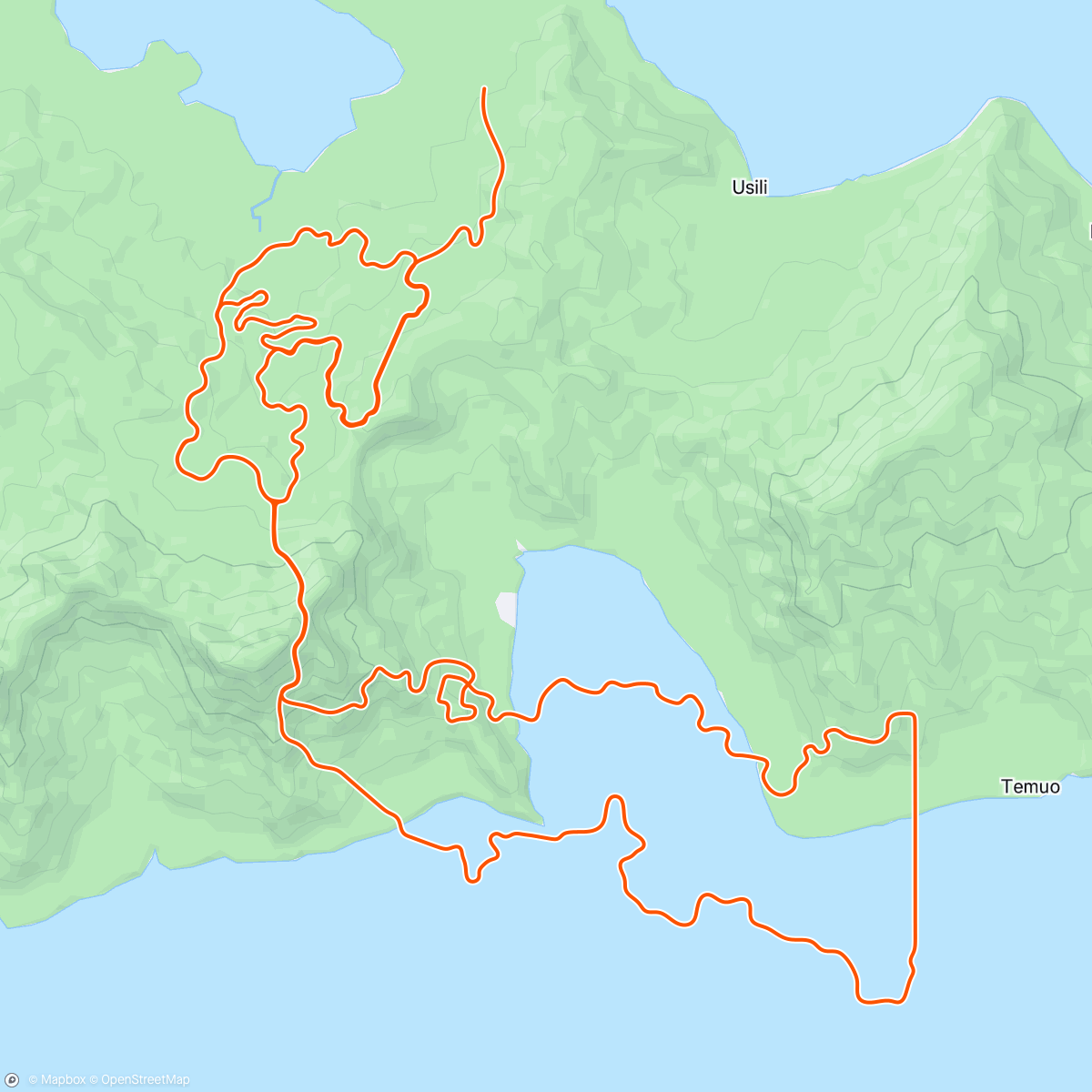 Map of the activity, Zwift - Mayan San Remo in Watopia