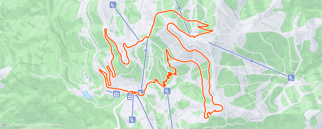 Map of the activity, Bogus basin explore with Rosie