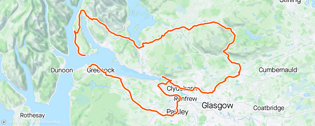 Mapa da atividade, Century Ride