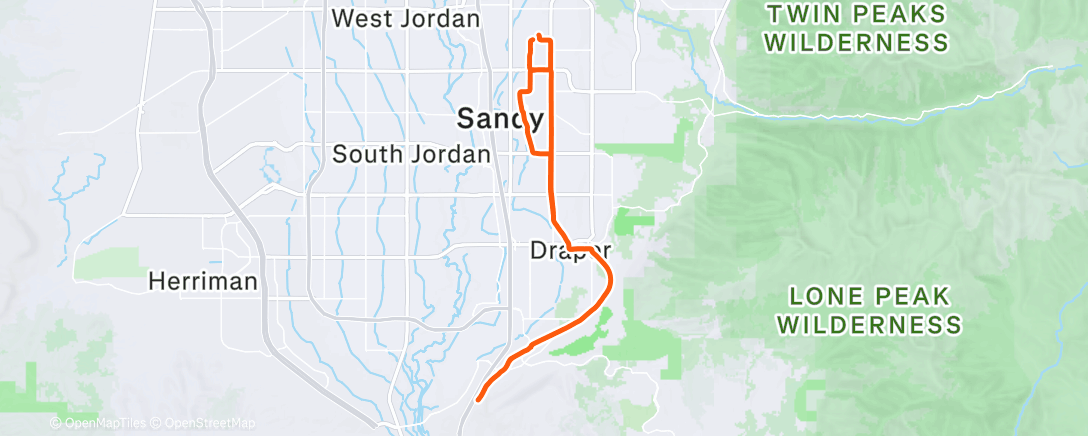 Map of the activity, Morning Ride