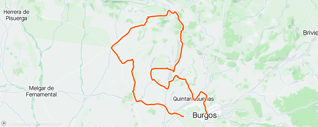 Map of the activity, Vuelta Burgos stage 1