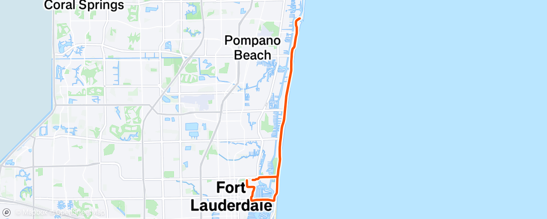 Map of the activity, Lunch Ride
