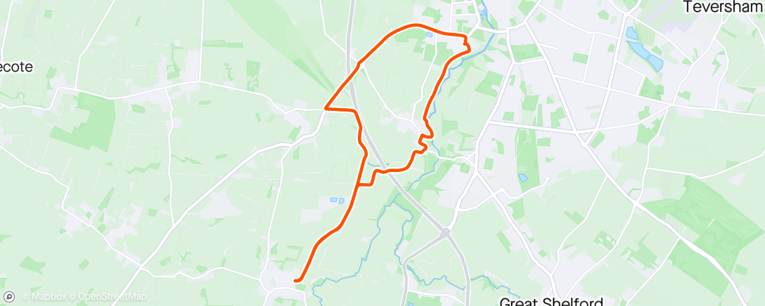 Map of the activity, Morning Ride to justify a Maison Clement