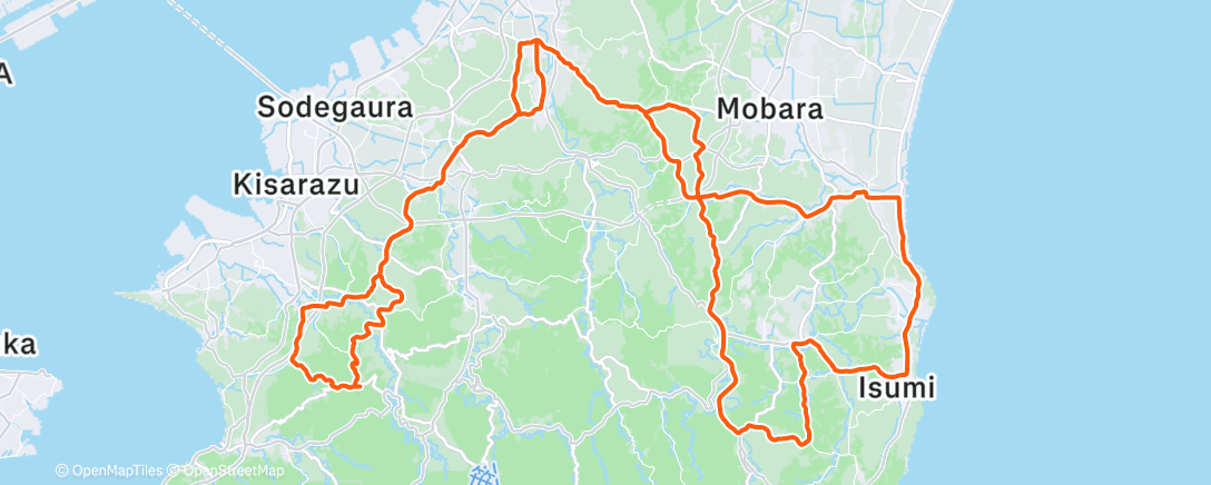 Map of the activity, 初日の出ライド