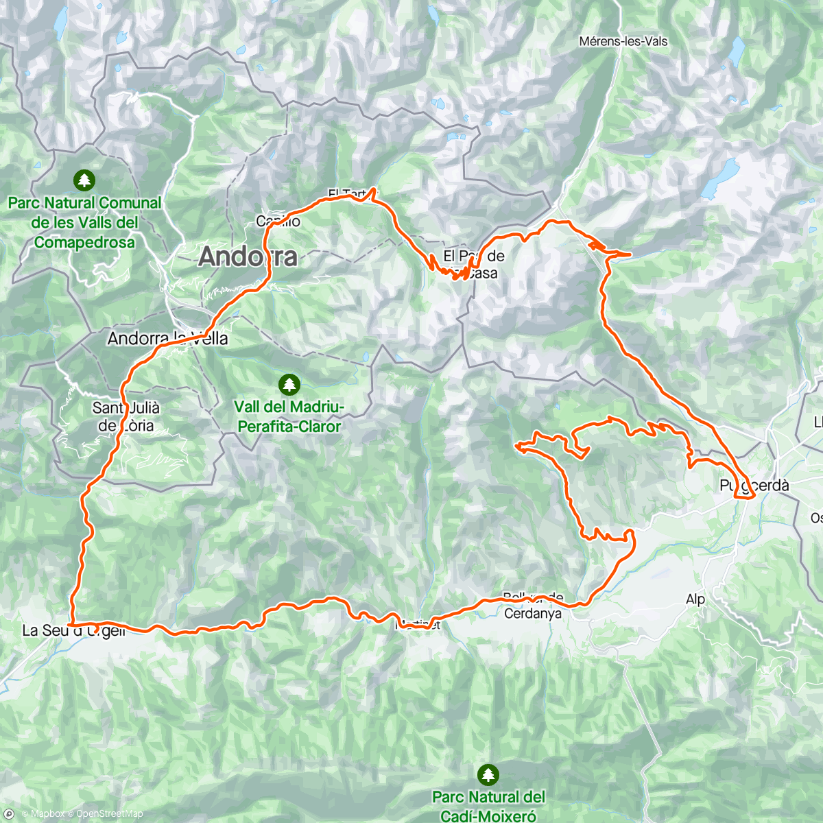 Mapa da atividade, Pic Maia 20