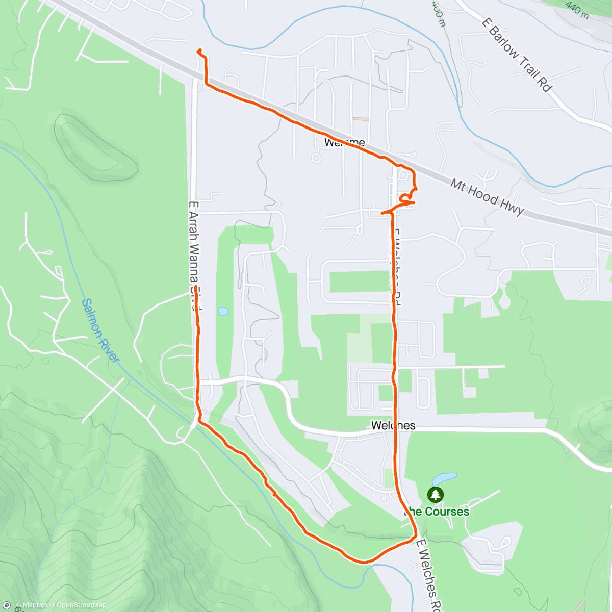 Map of the activity, While the car gets fixed