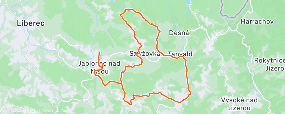 Map of the activity, Morning Ride