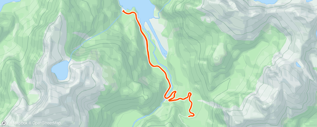 Map of the activity, Morning Run - Deep Cove