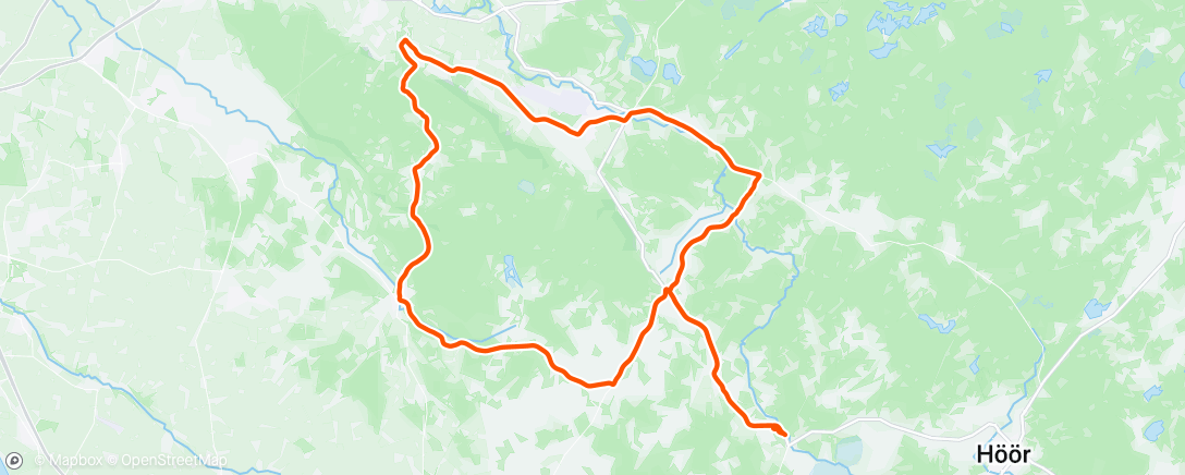 Map of the activity, Lunch Ride
