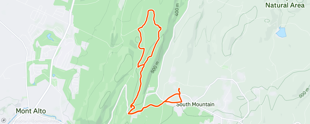 Map of the activity, Lunch Ride