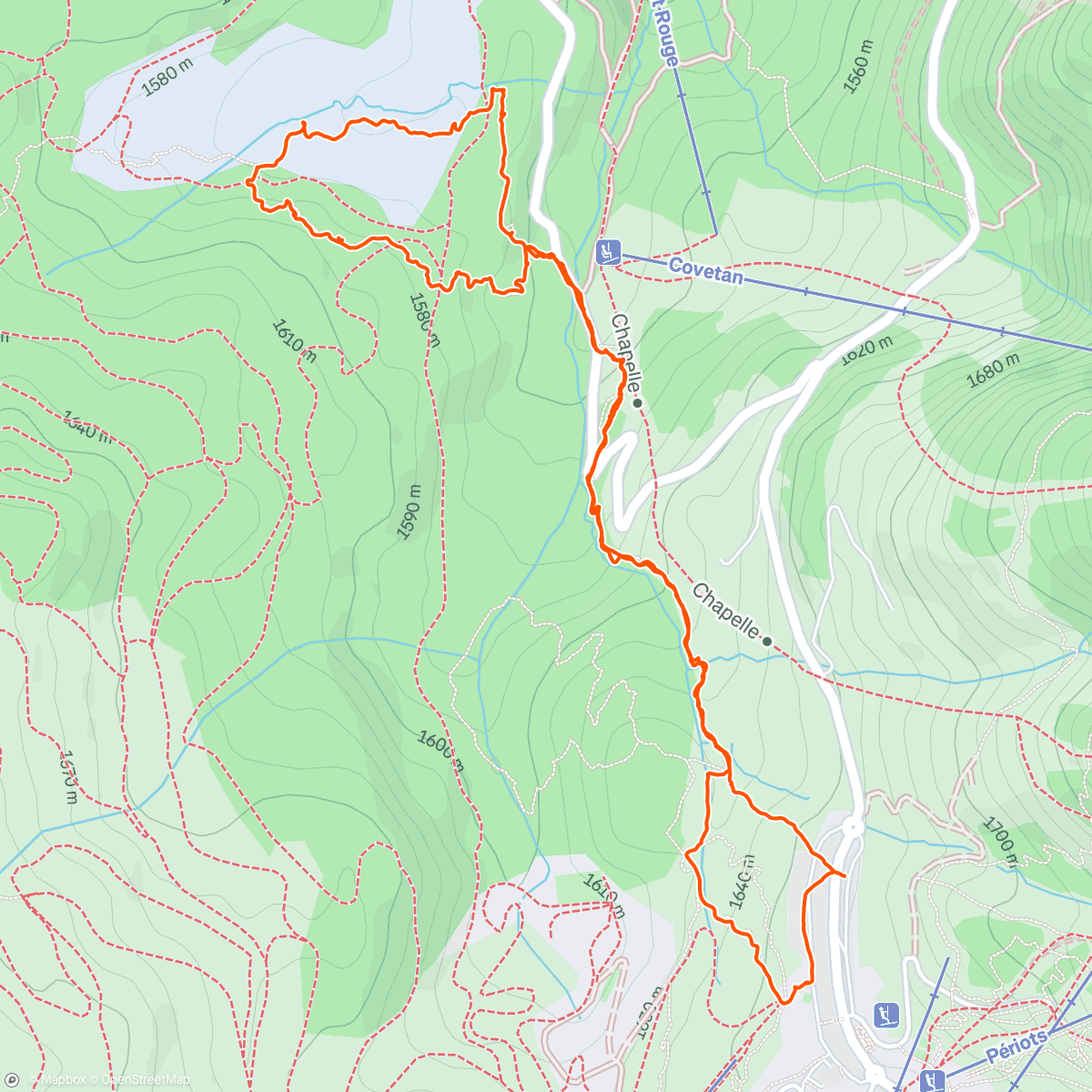 Map of the activity, Sentier des Arpeliéres