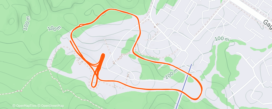 Map of the activity, Северный лыжный заезд (утро)