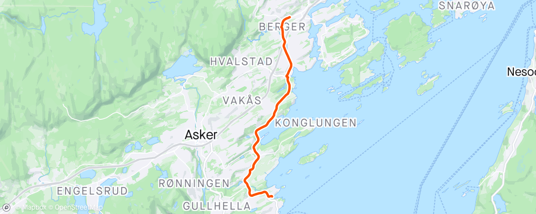 Mappa dell'attività Hjem i sønnavind