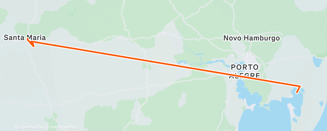 Map of the activity, Morning Run