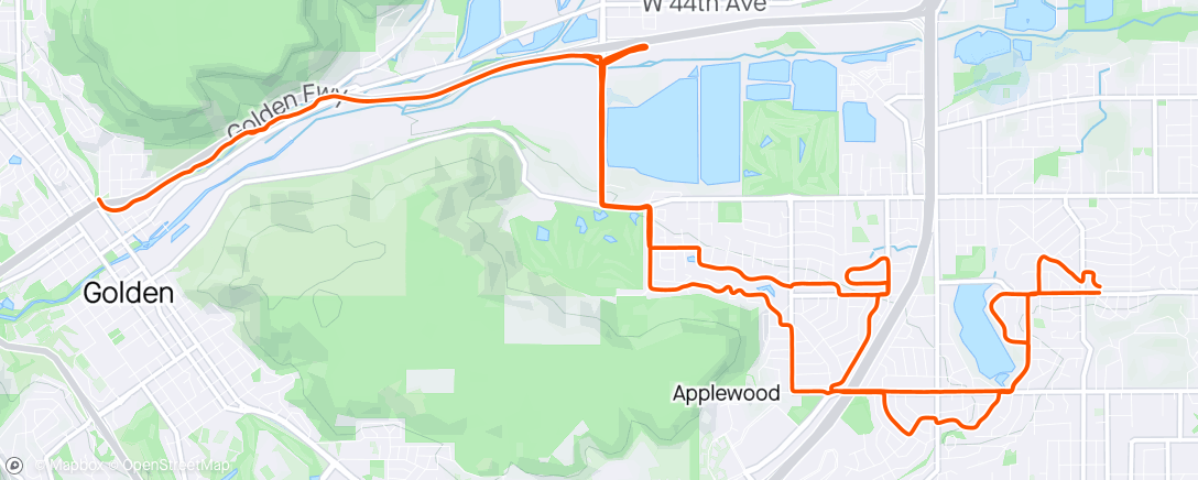 Map of the activity, Gorgeous spring day for a lazy fat bike ride