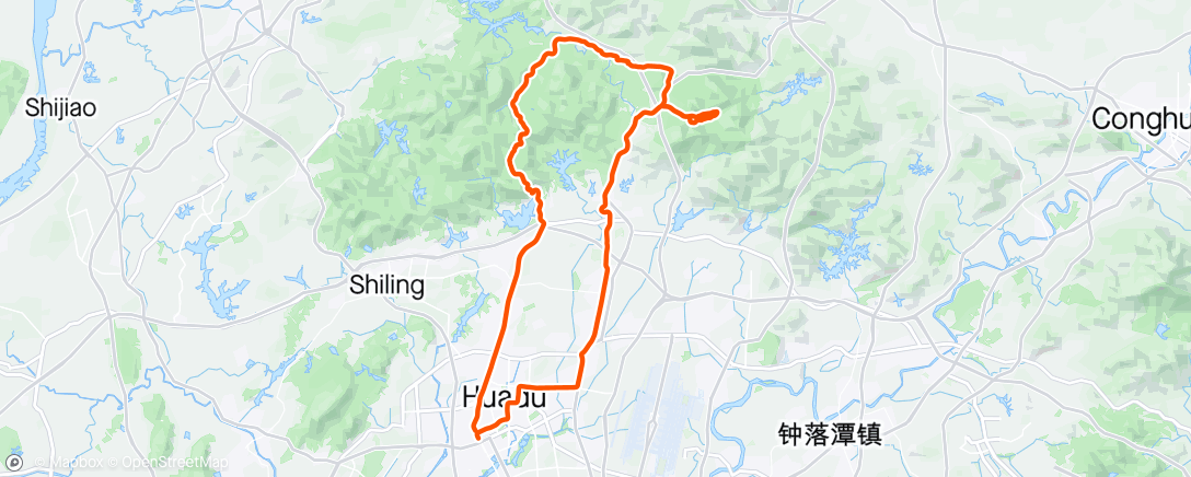 Kaart van de activiteit “午后骑行”
