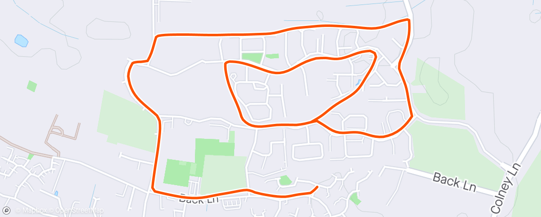 Map of the activity, Evening 5K🏃🏽‍♀️