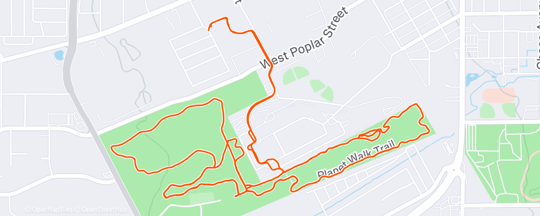 Map of the activity, Afternoon Ride