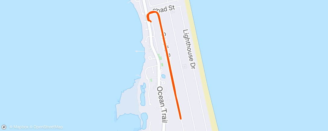 Map of the activity, week 1 type mileage