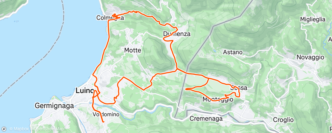 Map of the activity, Morning Ride