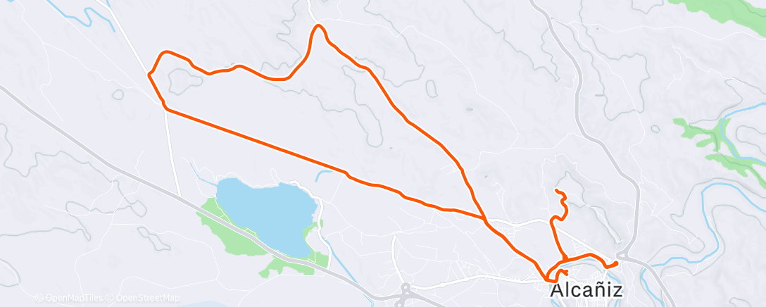 Map of the activity, Un poco de bici en mi agua! pero no te quites las zapatillas🫠