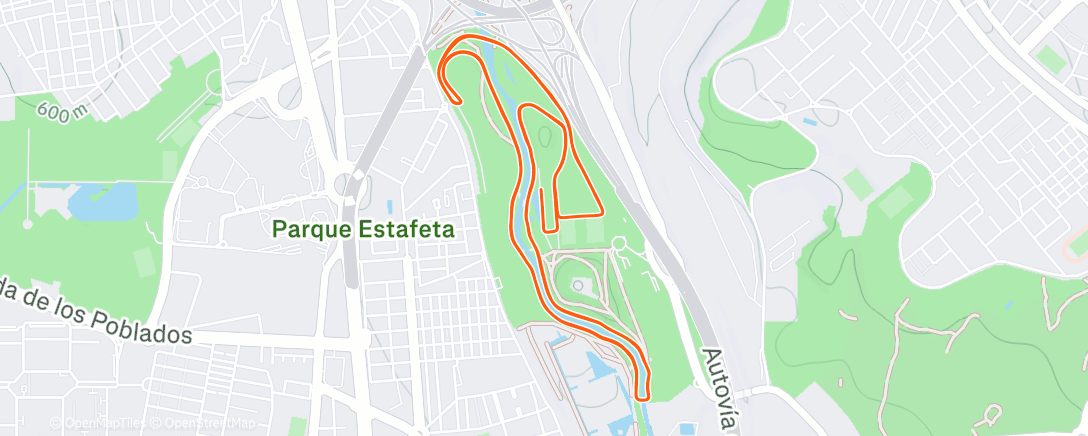Map of the activity, 10K Trofeo Paris