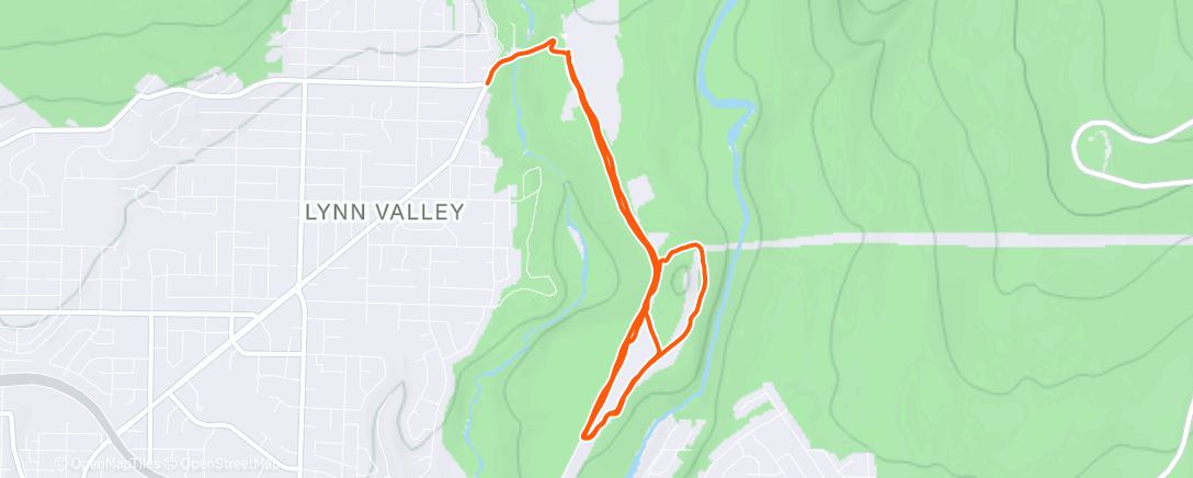 Map of the activity, Morning Run