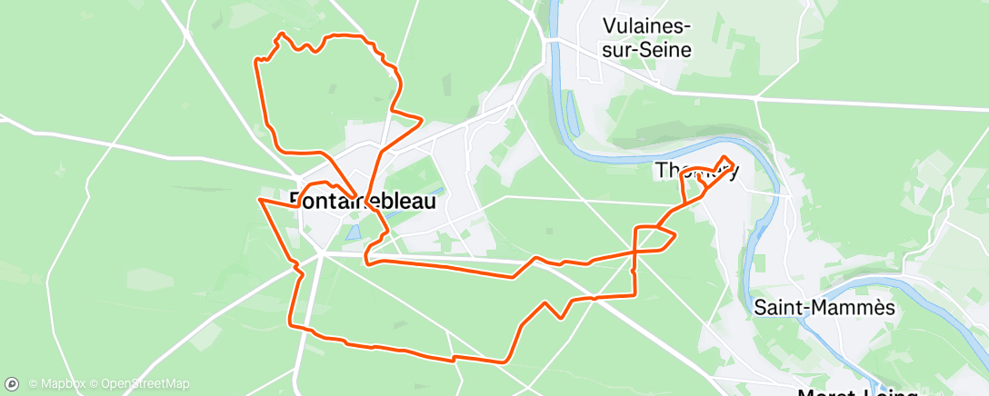 Map of the activity, VTT ça caillait un peu !