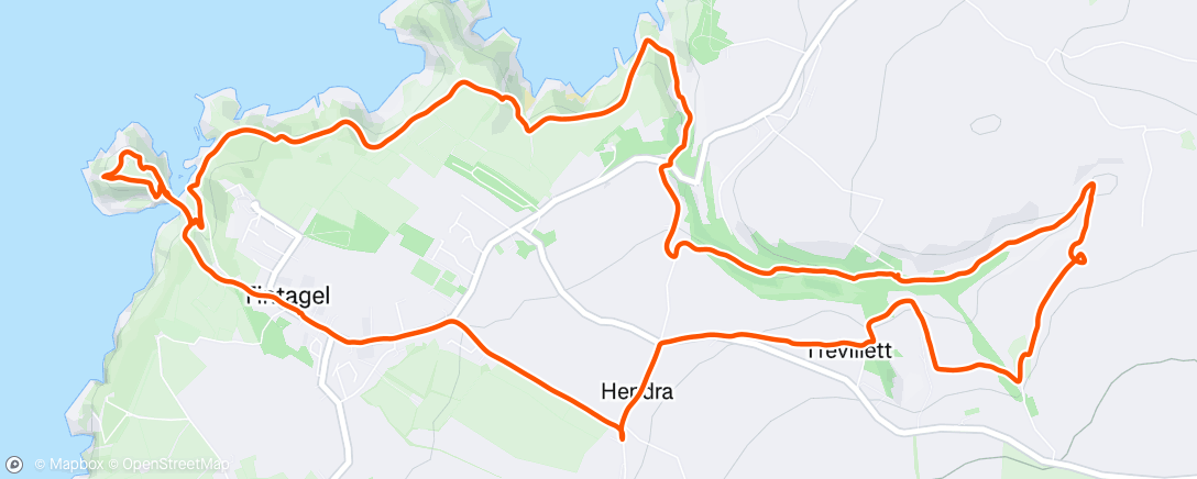 Map of the activity, Morning Walk