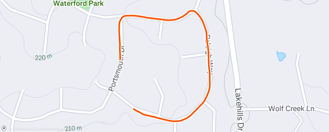 Map of the activity, Lunch Walk