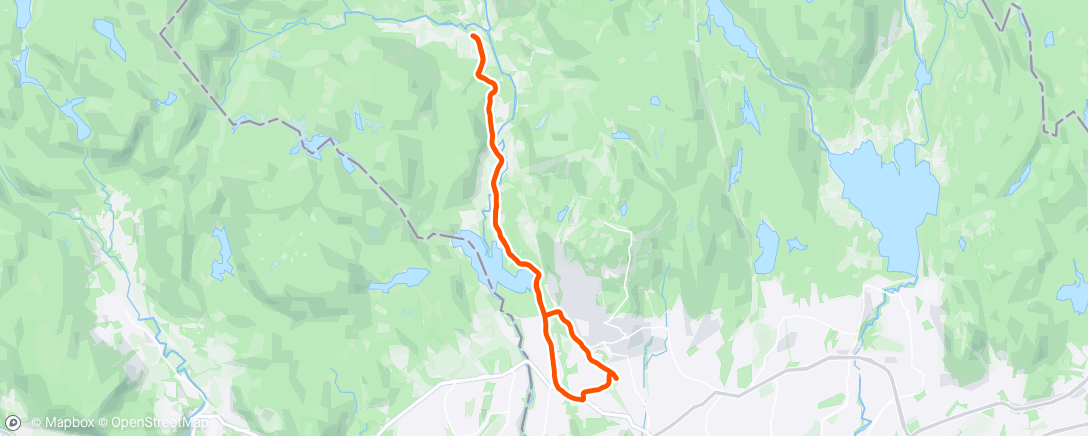 Mapa de la actividad (Evening Roller Ski)