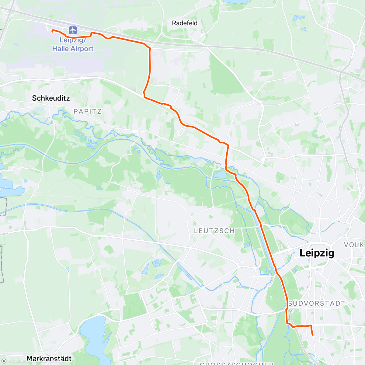 Map of the activity, Leipzig 2