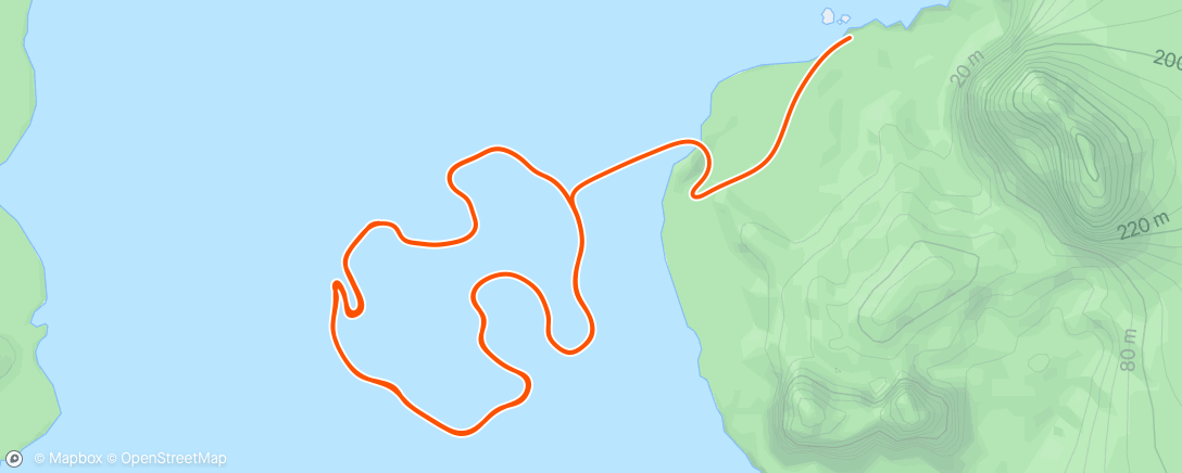 Mapa de la actividad (Zwift - Race: The Trilogy Masters League (3/3) - Team INOX (C) on Hot Laps in Watopia)