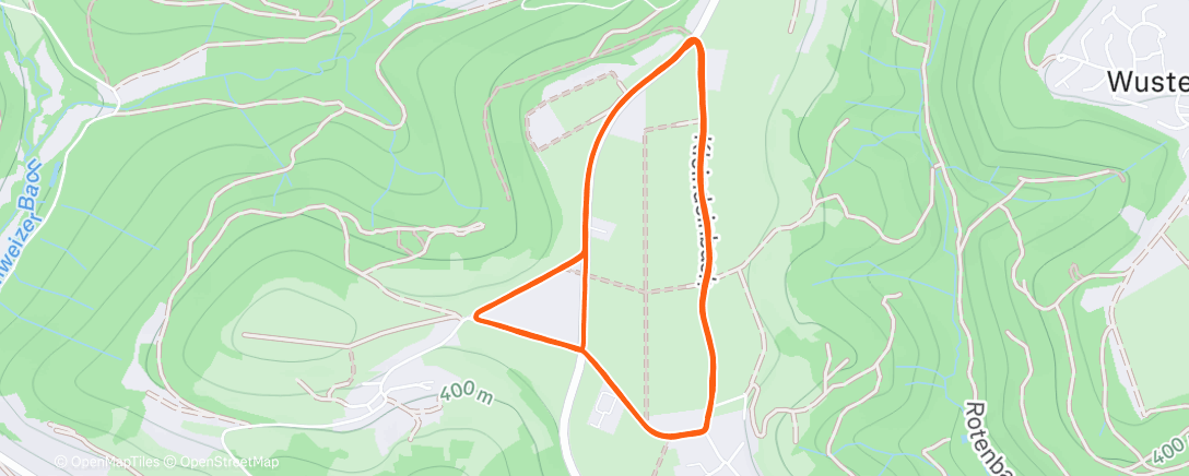 Map of the activity, AfternoonRun at the last day of the year