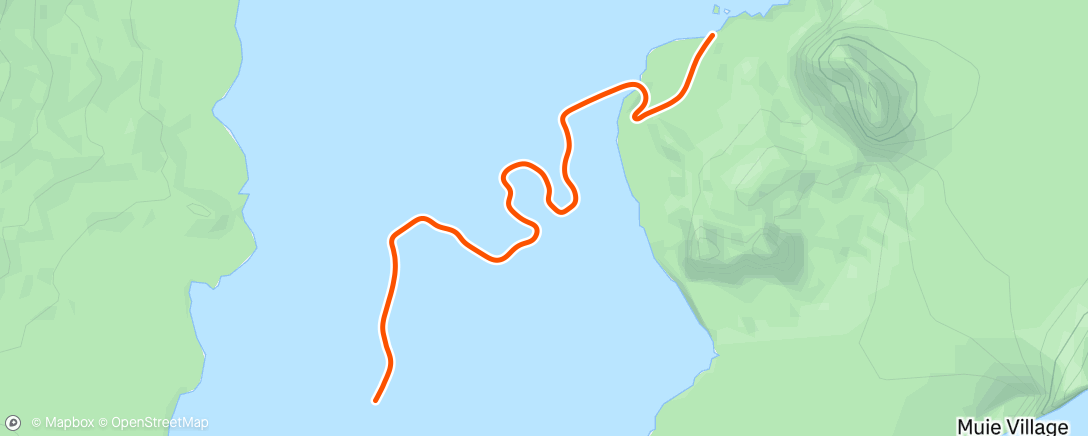 Mapa de la actividad, Zwift - Triple Twist in Watopia