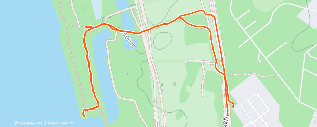 Map of the activity, Afternoon Walk
