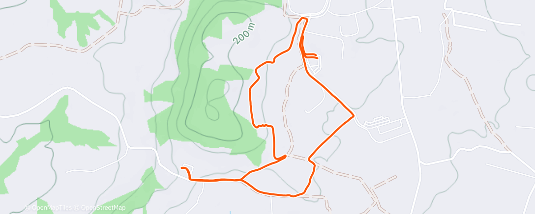 Map of the activity, RST running club